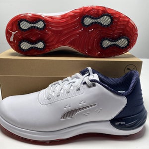 Puma Phantomcat Nitro Waterproof Golf Shoes White Men's SZ 10.5 (378939 05)