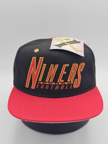 NEW Vintage Rare 49ers NFL Sports Niners Football #1 Apparel Hat Vtg Snapback
