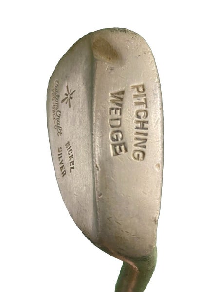 Pitching Wedge Nickel Silver Custom Craft Golf RH Men's Stiff Steel 35" Vintage