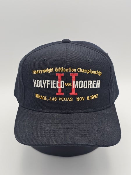 Vintage 1997 Evander Holyfield VS Michael Moorer Boxing Promo Black Hat Snapback