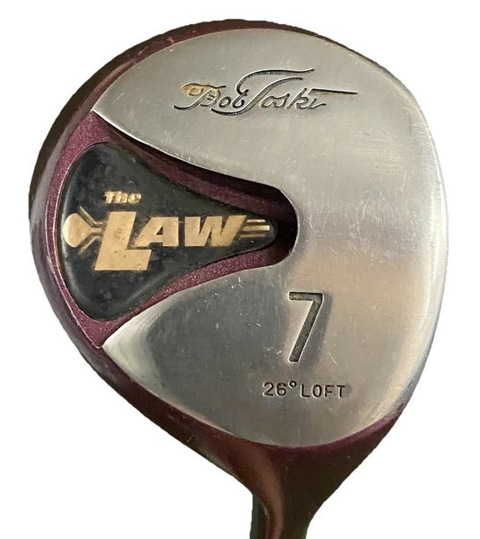 The Law 7 Wood 26* Bob Toski Golf RH Men's Apache Stiff Graphite 41" New Grip