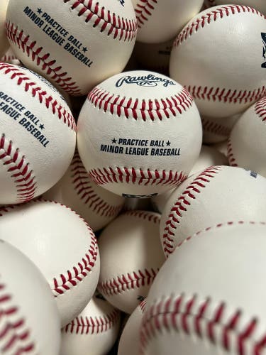 30 Practice Rawlings Official Minor League Baseballs (New)