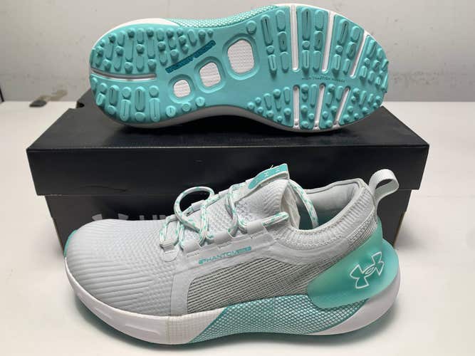 Under Armour Phantom Waterproof Golf Shoes Grey Womens SZ 8.5(3027090-101)