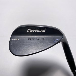 Cleveland RTX 3 Black Satin Sand Wedge SW 56* 11 DG Wedge Steel Mens RH
