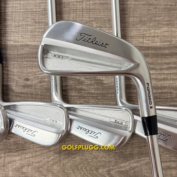 2023 Titleist T100 Iron Set 4-PW / AMT White, Stiff Flex (267)