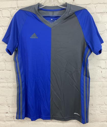 Adidas BR6833 Women's MI TIRO17 100% Polyester Soccer Jersey Royal Blue Grey MD