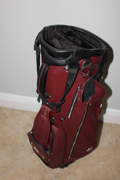 NEW TAYLORMADE VESSEL LUX LITE STAND BAG - MAROON - LOST TREE CLUB - PALM BEACH