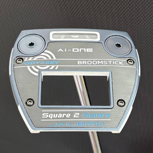 ODYSSEY AI-ONE SQUARE TO SQUARE JAILBIRD BROOMSTICK PUTTER (45") + HEADCOVER