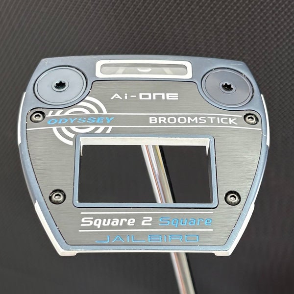 ODYSSEY AI-ONE SQUARE TO SQUARE JAILBIRD BROOMSTICK PUTTER (45") + HEADCOVER