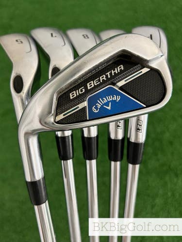 LH Callaway Big Bertha B21 Iron Set 5-P / True Temper Elevate Tour Regular