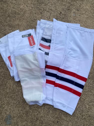 NEW TEAM SET CCM EDGE Pro Stock Springfield Thunderbirds Kevlar Backed Socks 73912