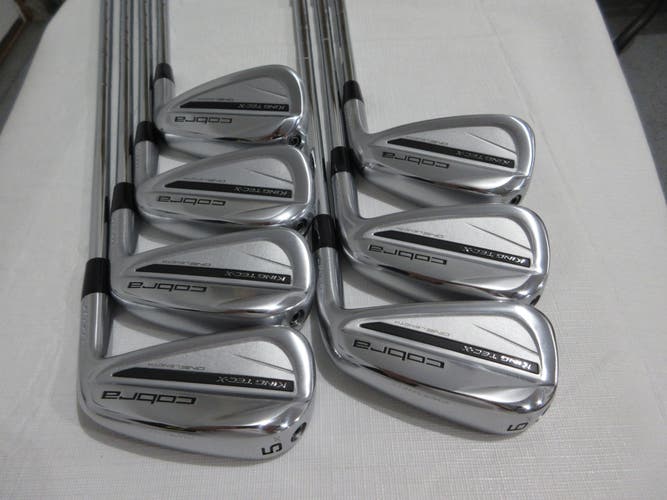 Cobra King Forged TEC X One Length Iron Set - 5-PW, GW - KBS Stiff Steel - MINT