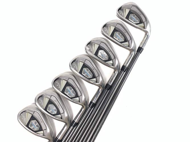 Callaway Rogue X Iron Set 5-PW+AW Aldila Synergy Regular Graphite Mens RH