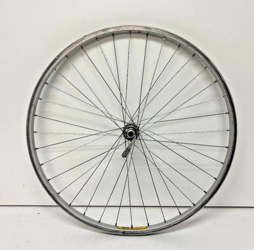 Vintage Alexrims GP Sport 36-Spoke Silver Aluminum 26" QR Front Wheel KTR Hub