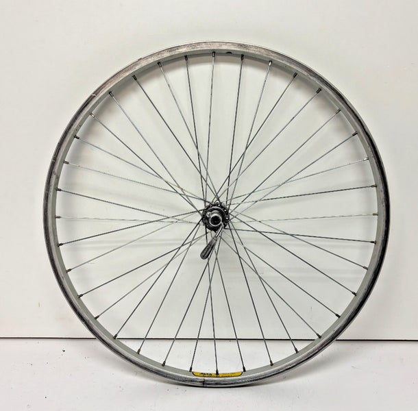 Vintage Alexrims GP Sport 36-Spoke Silver Aluminum 26" QR Front Wheel KTR Hub