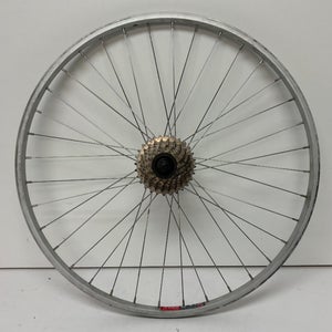 Weinmann 519 7-Speed 32-Spoke Silver Aluminum 26" Mountain Bike Rear Wheel