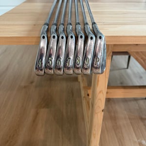 Men's Titleist 735.CM Stainless Right Handed Iron Set Stiff Flex Steel Shaft (Used)