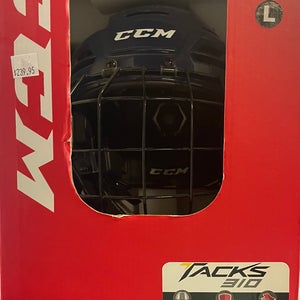 NEW CCM Tacks 310 Helmet Combo Navy Large