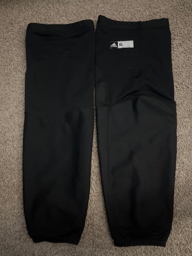 Black Senior XL Adidas Socks Pro Stock (Used)