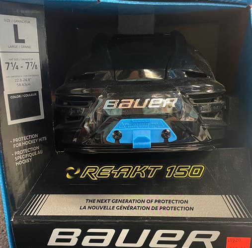 NEW Bauer Re-Akt 150 Helmet Black Large