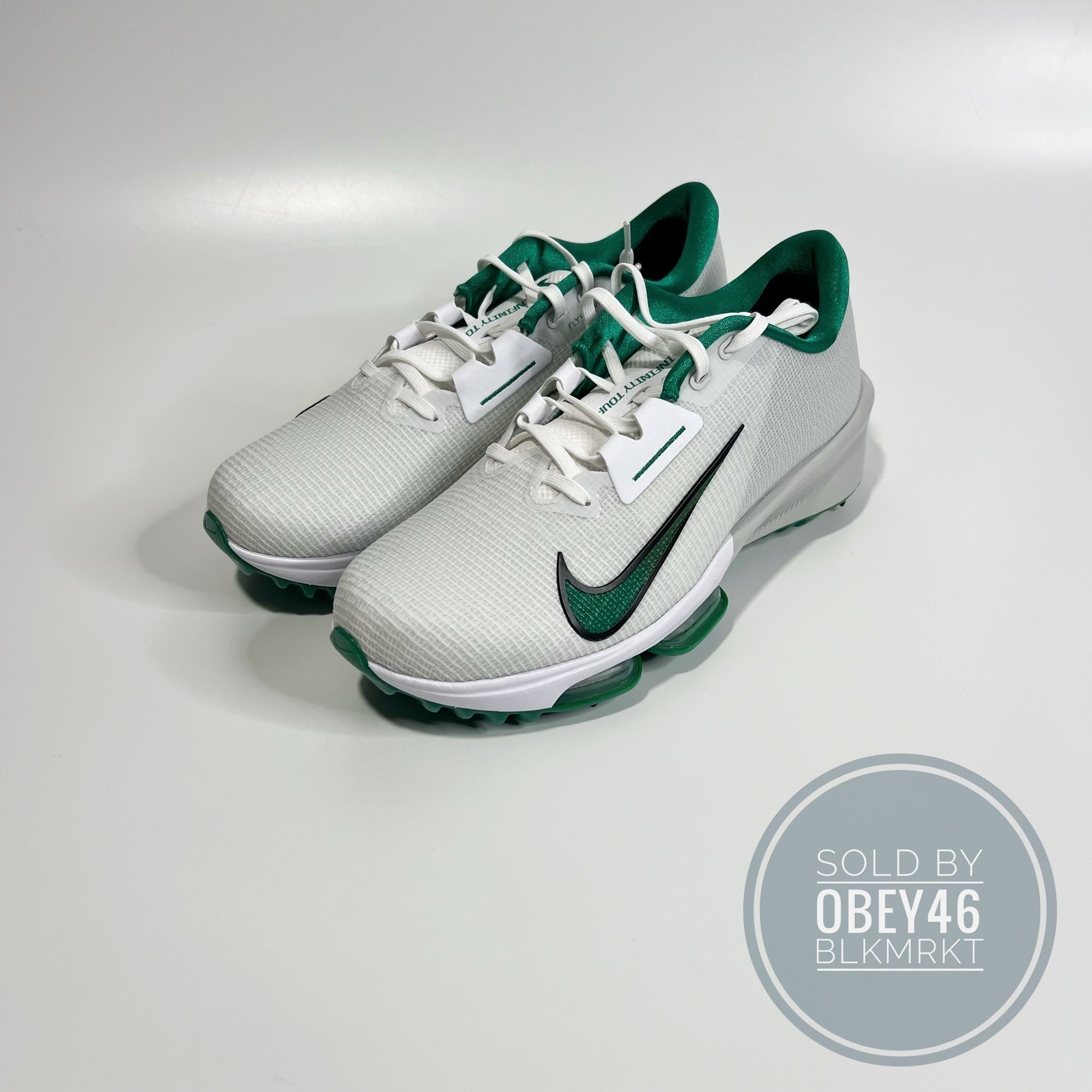 NIKE Air Zoom Infinity Tour 2 Golf Shoes Mens‎ 10.5 Photon Dust Green HQ2158-100 Nike Air Zoom Infinity Tour 2 Men main image 2