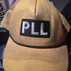 Yellow PLL Lacrosse Ajustable 
 Adult Unisex One Size Fits All Hat (Used)
