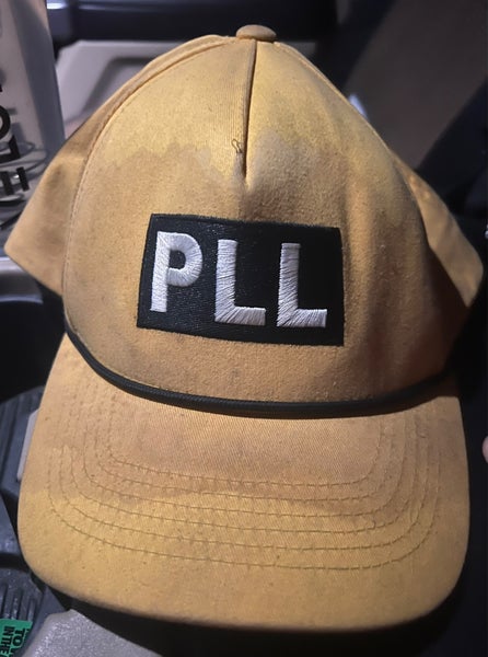Yellow PLL Lacrosse Ajustable 
 Adult Unisex One Size Fits All Hat (Used)