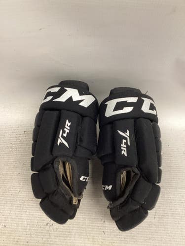 Used CCM T4R Junior Gloves Black 10" 11851-S000039165