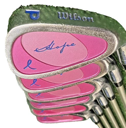 Wilson Hope Golf Set 1w,3w,5w,4h,5-PW RH Ladies Graphite 5i 37" New Velvet Grips