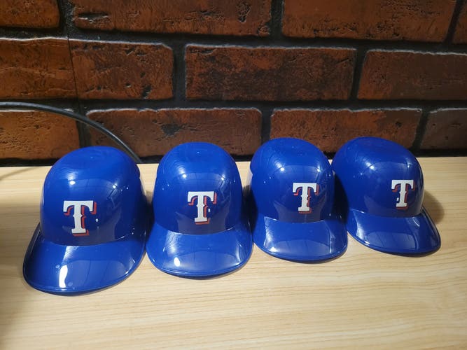 Lot of Four Texas Rangers MLB Mini Helmets