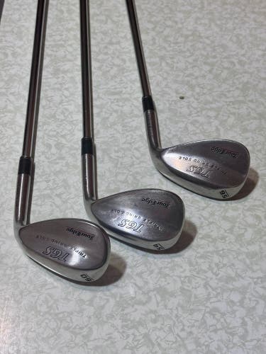 Tour Edge TGS Triple Grind Sole Wedge Set 54* 56* 60* GW, SW, LW Steel RH