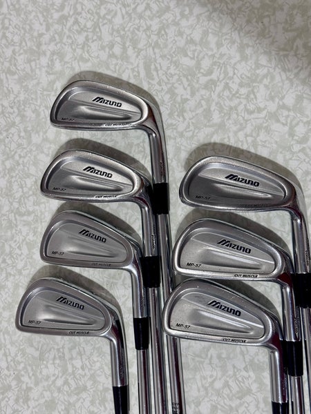 Mizuno MP-57 Iron Set 7 Pc 4-PW Stiff Flex Dynamic Gold S400 Steel RH