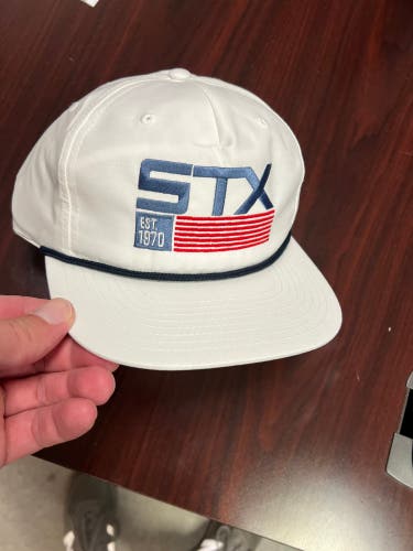 White Adult Unisex One Size Fits All STX Hat (New)