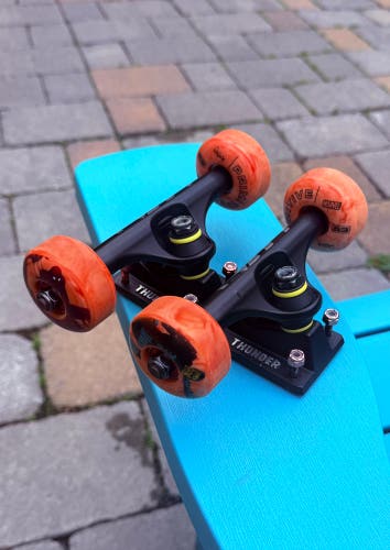 Thunder 145 Skateboard Trucks - Primitive X Marvel Wheels - Bones Reds Bearings