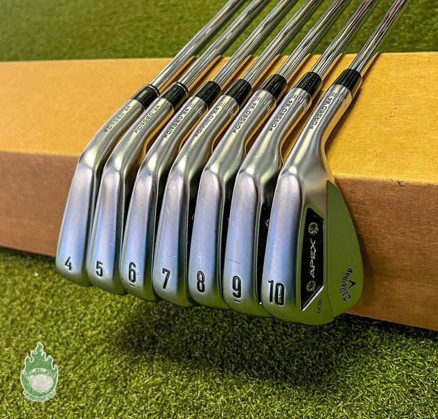Used 2024 Callaway APEX Pro/CB/MB Forged Irons 4-10 105g X-Stiff Steel Golf Set