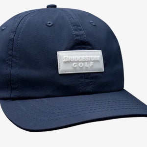 Bridgestone Silicon Patch Hat (Navy/White, Adjustable) Golf Hat NEW