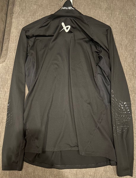 BAUER NECKPROTECT LONG SLEEVE BASELAYER TOP - Senior Large - Used Once