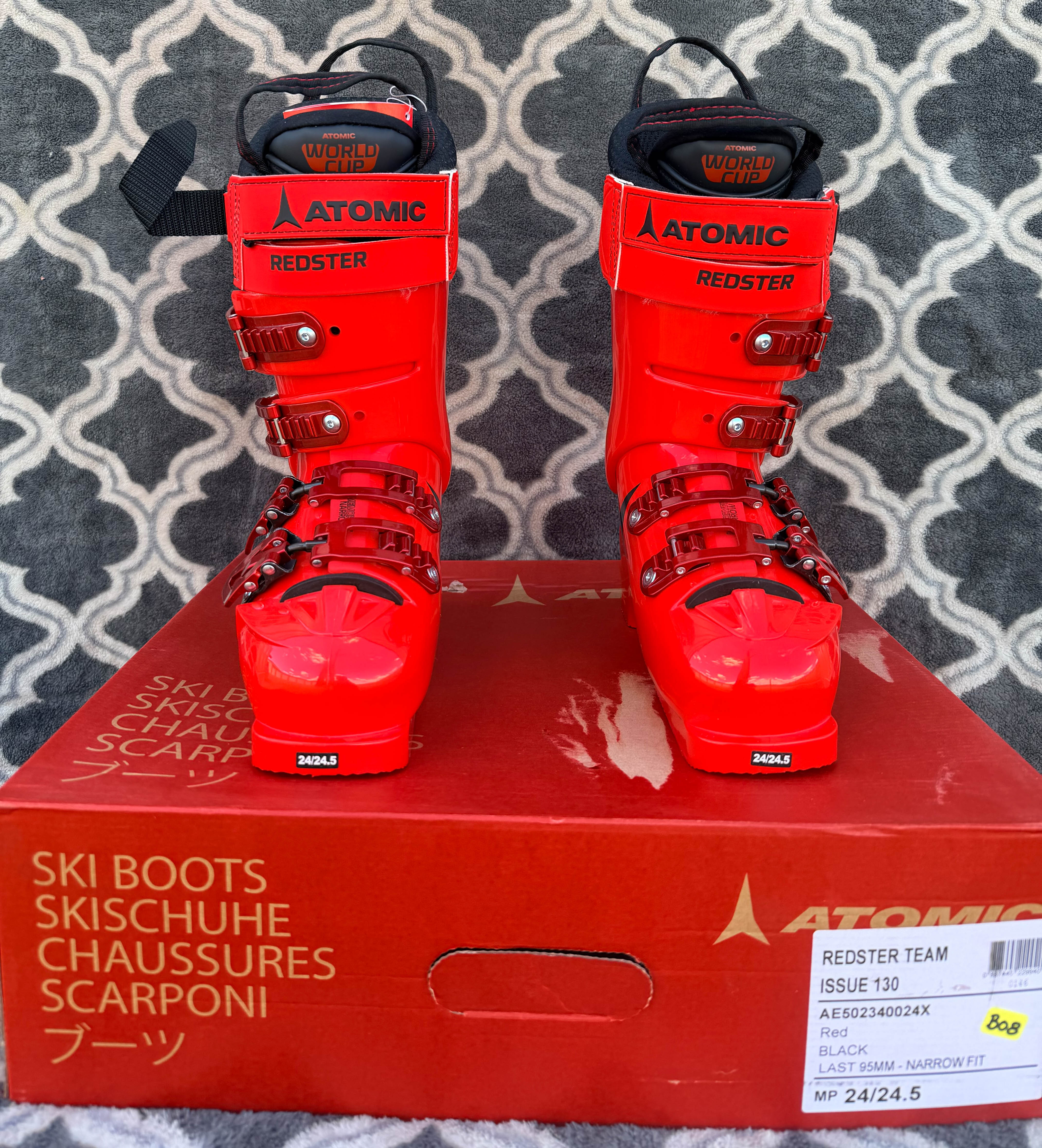 Atomic Redster Team Issue 130 Ski Boots NEW! Size 24.5