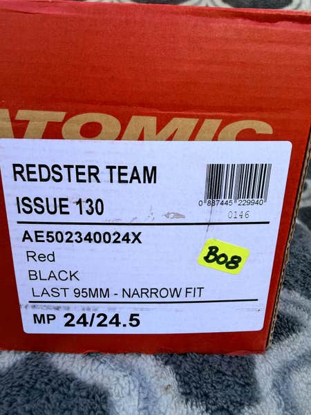 Atomic Redster Team Issue 130 Ski Boots NEW! Size 24.5
