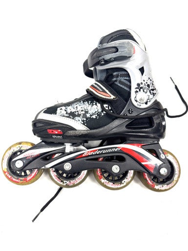 Used Bladerunner ADJ 1-4 Junior Rec Fitness Skates Black Adjustable 11860-S000299569