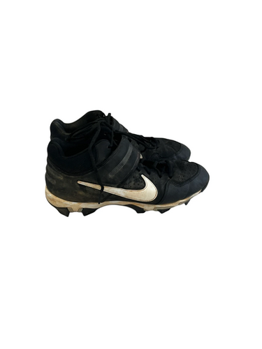 Used Nike Alpha Huarache Mens 10.5 Black Baseball Cleats 11692-S000143054