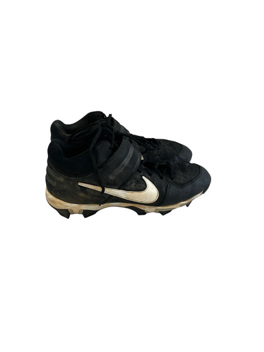 Used Nike Alpha Huarache Mens 10.5 Black Baseball Cleats 11692-S000143054