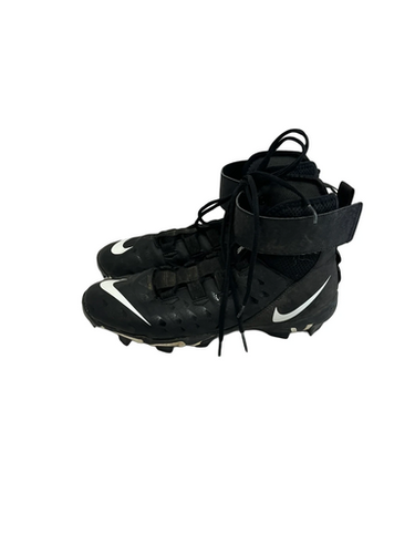 Used Nike Force Savage Shark Mens 11 Black Football Cleats 11692-S000143055