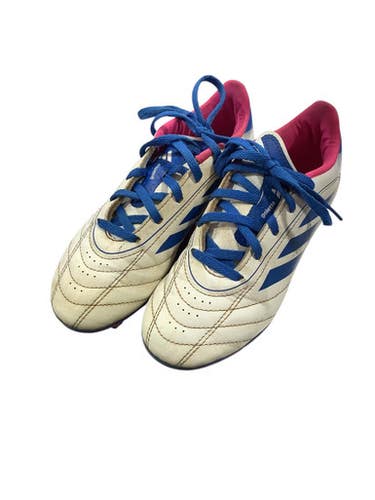 Used Adidas Soccer Cleats White Junior 01.5 11347-S000257724