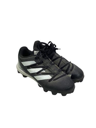 Used Adidas ADIZERO BB/SB Cleats Black And White Junior 03.5 11347-S000257708