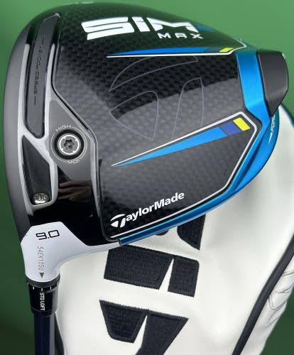 TaylorMade SIM2 MAX Driver LEFT Hand 9* Stiff Flex Ventus Blue 5S LH MINT!