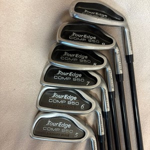 Men's Tour Edge Comp 950 Right Handed Iron Set Regular Flex Graphite Shaft (Used)