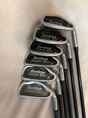Men's Tour Edge Comp 950 Right Handed Iron Set Regular Flex Graphite Shaft (Used)