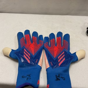 Used Adidas PREDATOR URG 2.0 Soccer Goalie Gloves Royal Blue 11 11490-S000266571