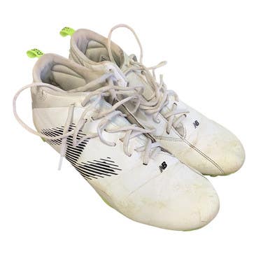 Used New Balance RUSH V4 LAX Cleats Mens White Senior 12 11479-S000407001